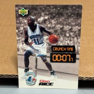 1997 Vintage Upper Deck Crunch Time 16/40 Glen Rice Charlotte Hornets Card NBA